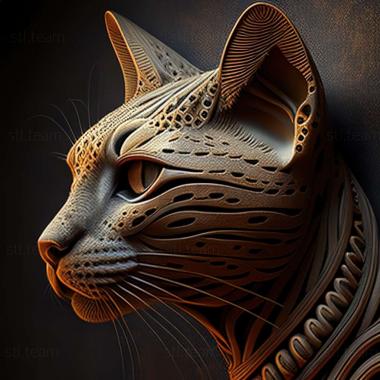 3D модель Кошка египетская мау (STL)